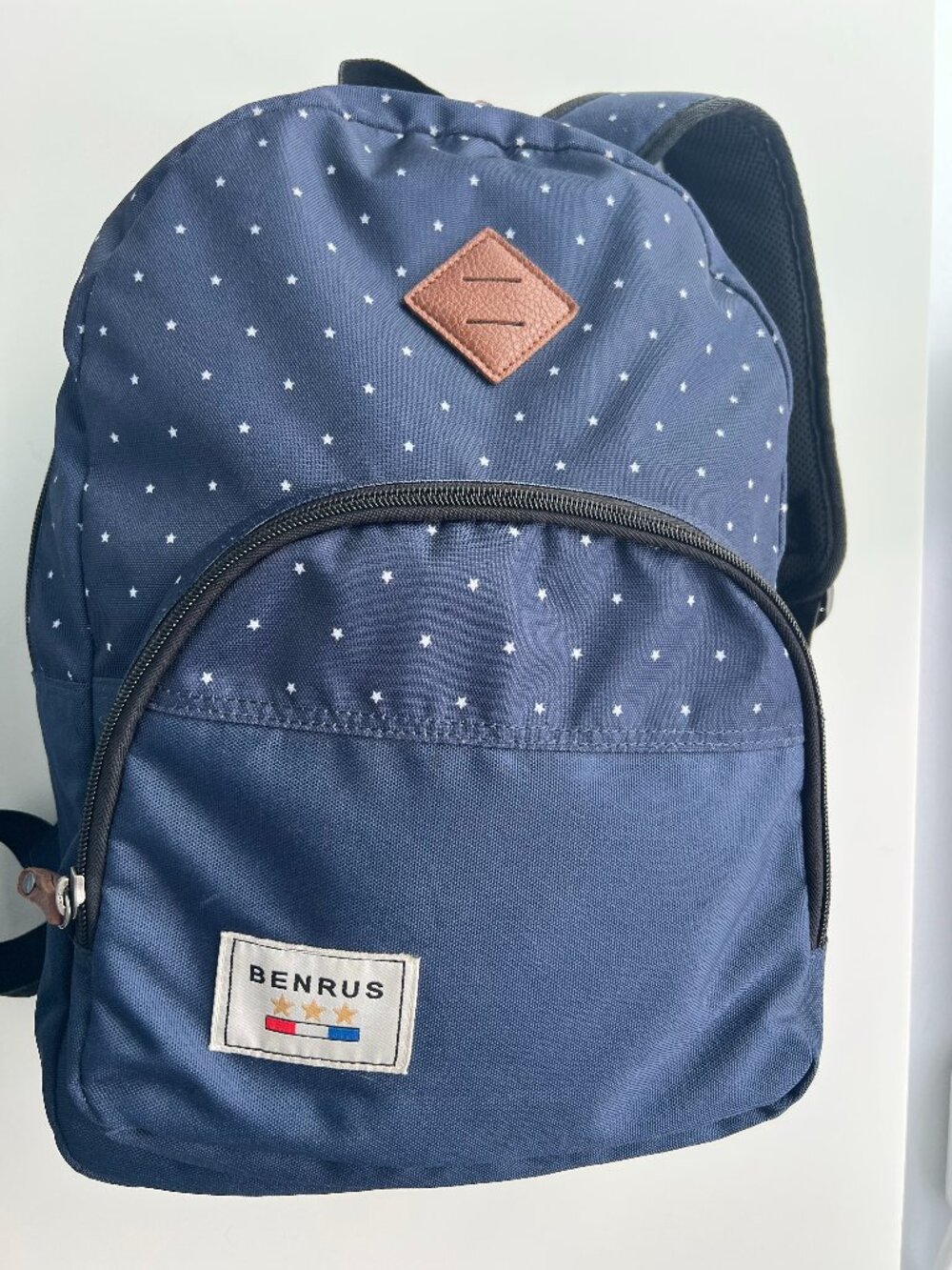 Unisex Benrus backpack in navy with stars canvas bag